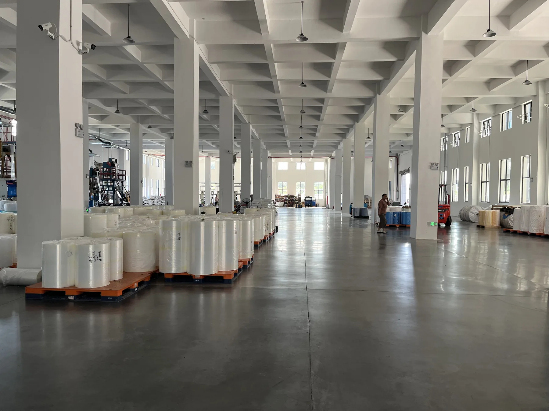 Bright and organized Bowen Packaging production workshop